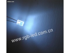 3mm柱形平头白色LED-- 深圳市彩晶电子有限公司