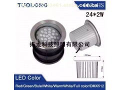 48WDMX512外控三基色可调角度LED地埋灯-- 香港拓龙科技照明有限公司